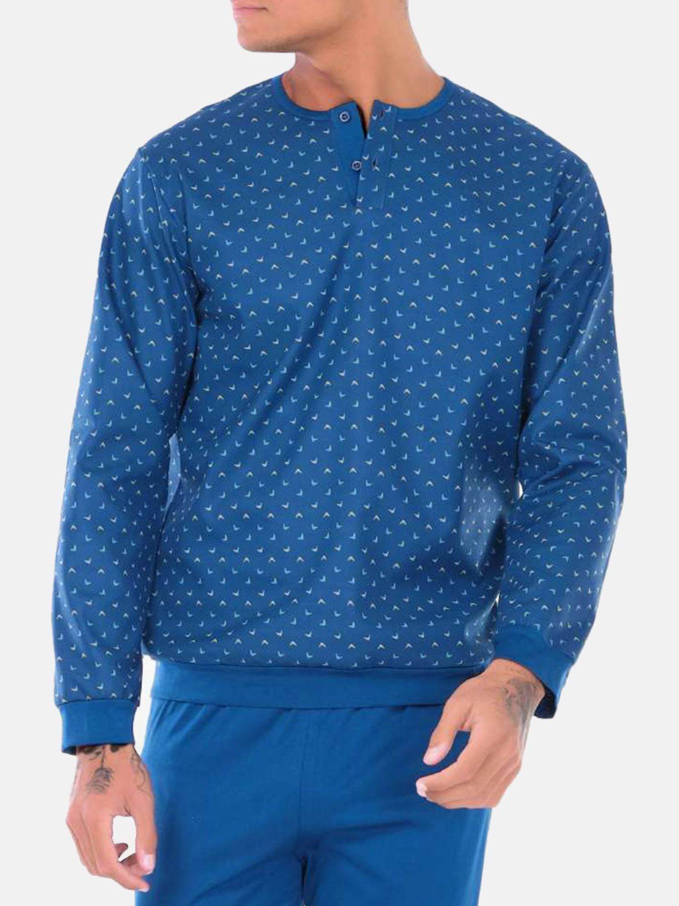 Pigiama Lungo Uomo Ballata 4503 Ferrucci - evabiancheria