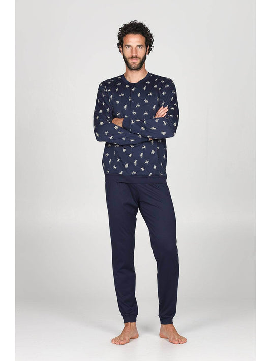 Pigiama Lungo Uomo Balti Jal805 Cavalli Julipet - evabiancheria