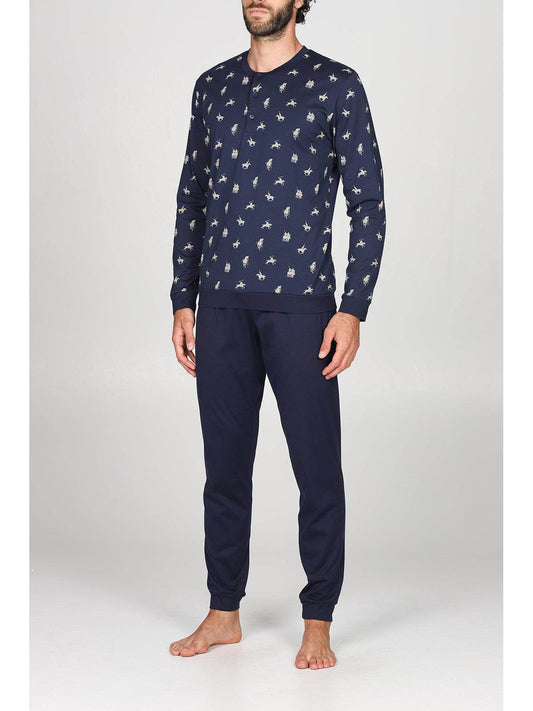 Pigiama Lungo Uomo Balti Jal805 Cavalli Julipet - evabiancheria