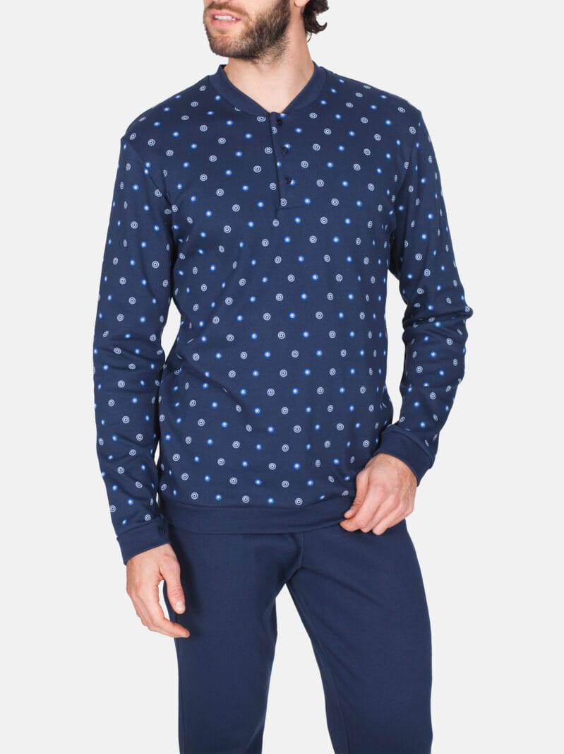 Pigiama Lungo Uomo DAVOLI JAL549 Julipet - evabiancheria