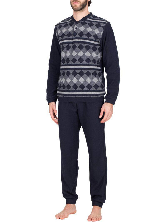 Pigiama Lungo Uomo DOHA JAL583 Julipet - evabiancheria