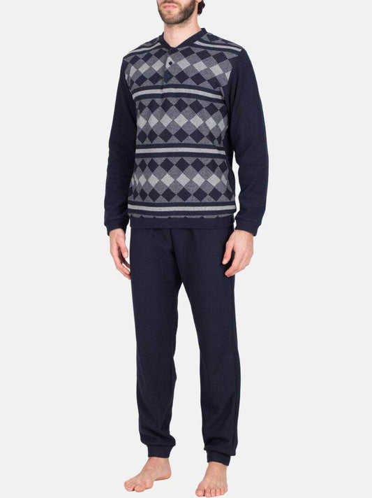 Pigiama Lungo Uomo DOHA JAL583 Julipet - evabiancheria