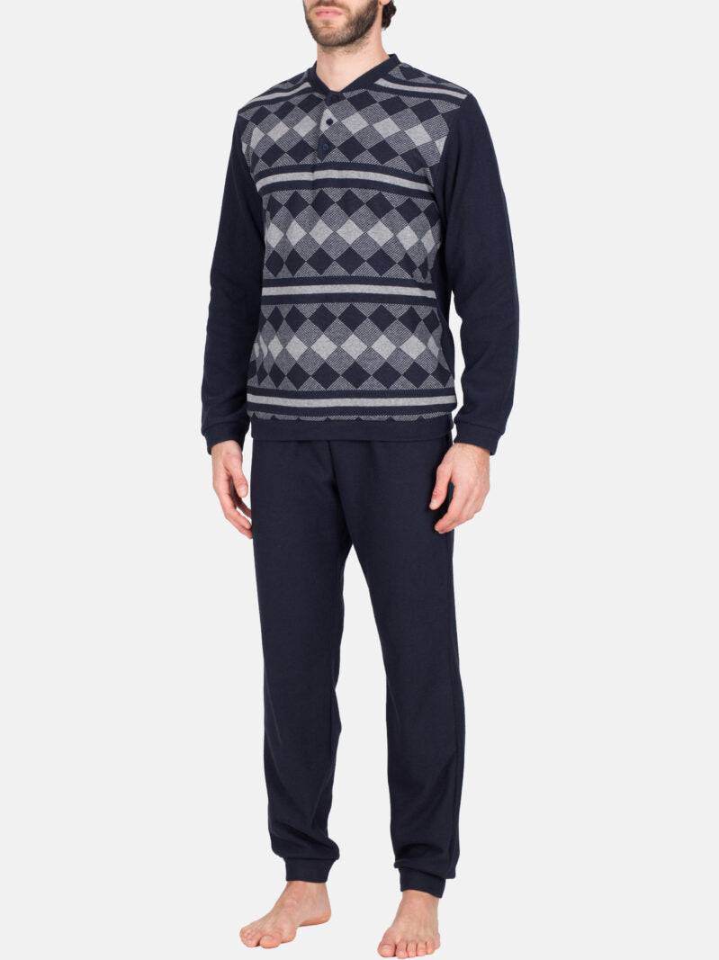 Pigiama Lungo Uomo DOHA JAL583 Julipet - evabiancheria