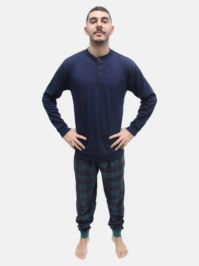 Pigiama Lungo Uomo PUO422 Milk and Honey - evabiancheria