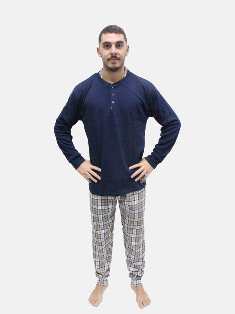 Pigiama Lungo Uomo PUO449 Milk and Honey - evabiancheria