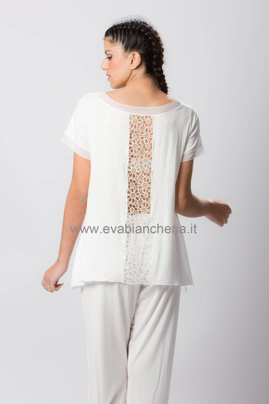 Pigiama Manica corta Donna L6J7514 Luna di Seta - evabiancheria