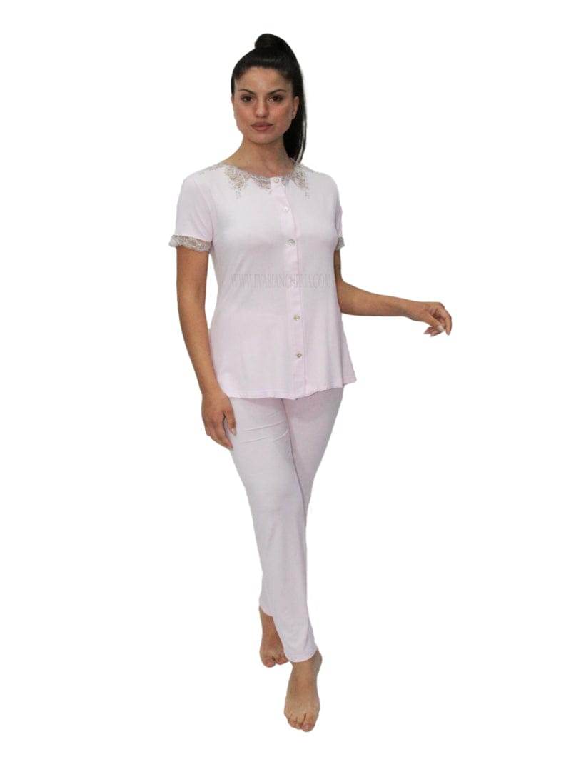 Pigiama Manica corta Panatalone lungo Donna E2015 Fida - evabiancheria