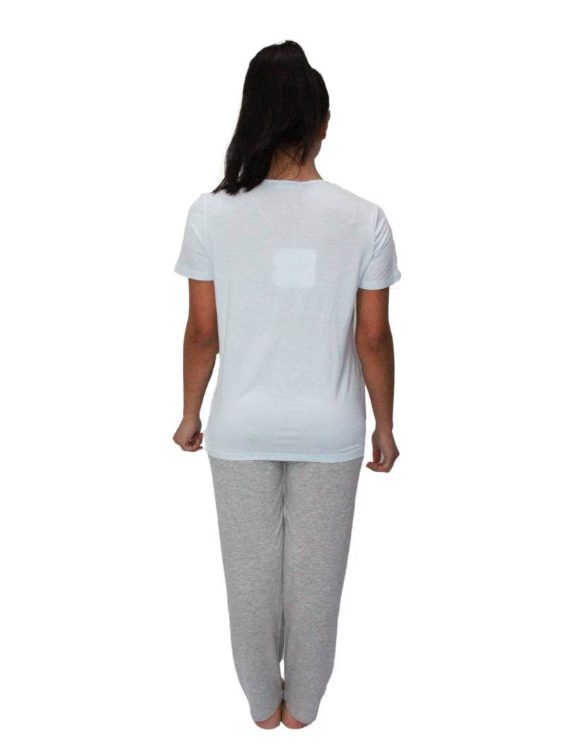 Pigiama Manica corta con pantalone lungo Donna DL0132 Liu Jo Home - evabiancheria