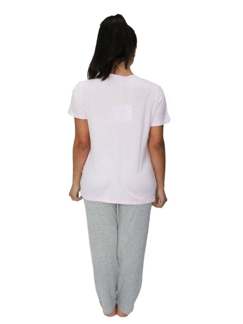 Pigiama Manica corta con pantalone lungo Donna DL0132 Liu Jo Home - evabiancheria