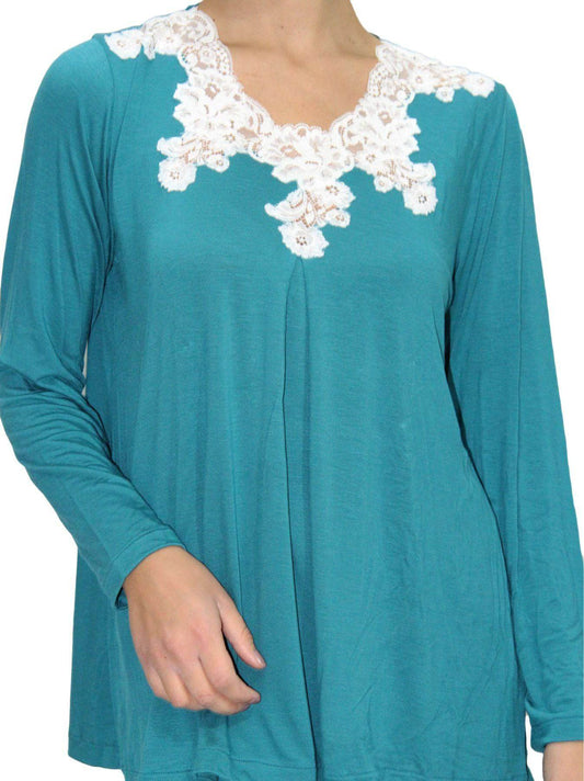 Pigiama Manica lunga Donna 6398 Clara Rossi Firenze - evabiancheria