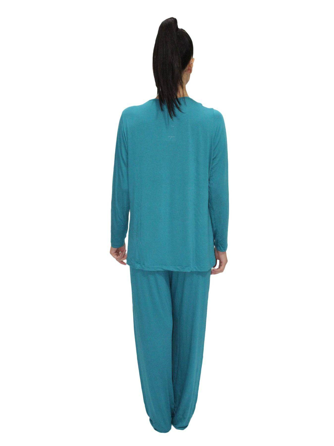 Pigiama Manica lunga Donna 6398 Clara Rossi Firenze - evabiancheria