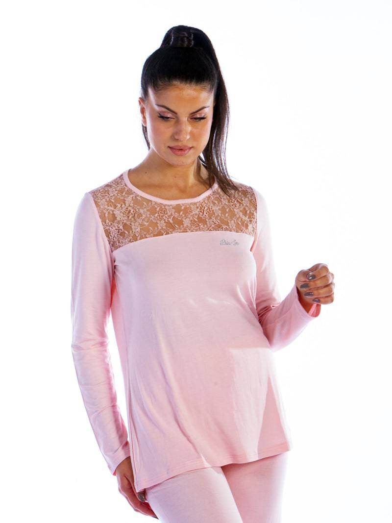 Pigiama Manica lunga Donna DL0042 Liu Jo Home - evabiancheria