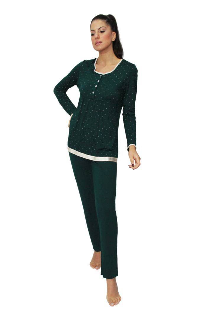 Pigiama Manica lunga Donna ELVIRA 3 Julie - evabiancheria