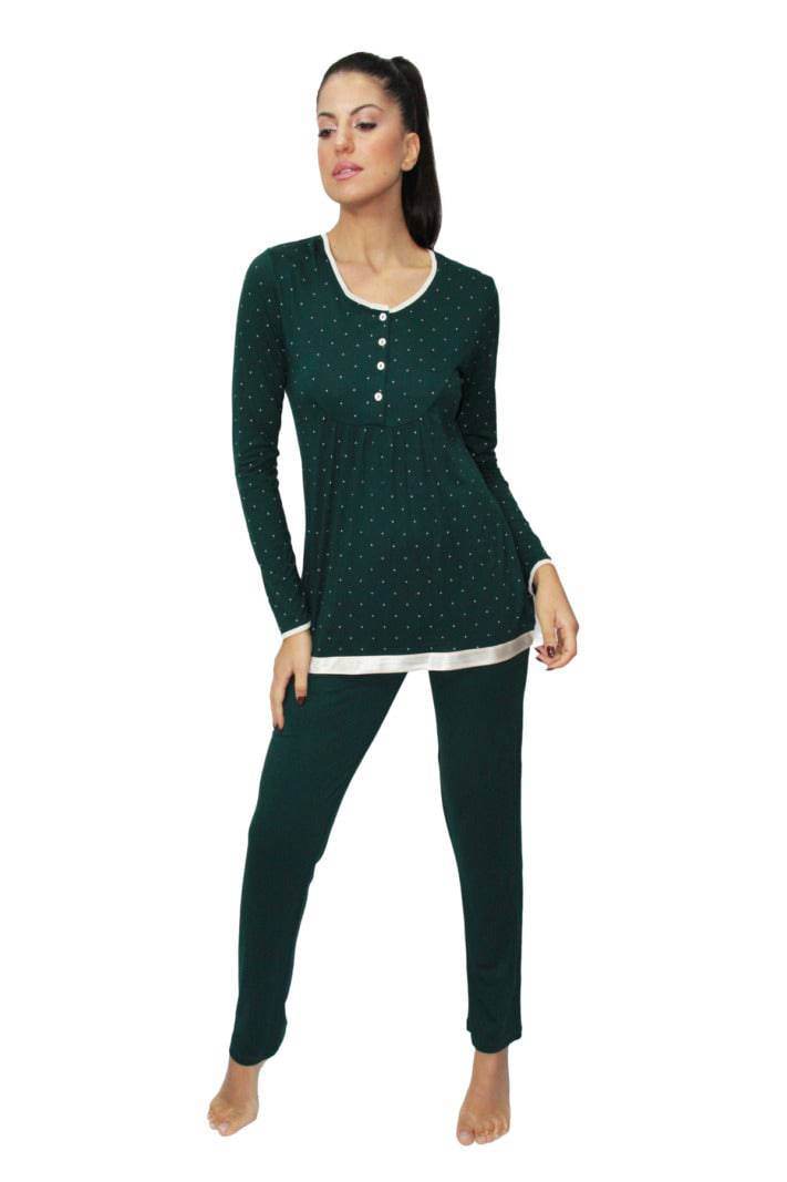 Pigiama Manica lunga Donna ELVIRA 3 Julie - evabiancheria
