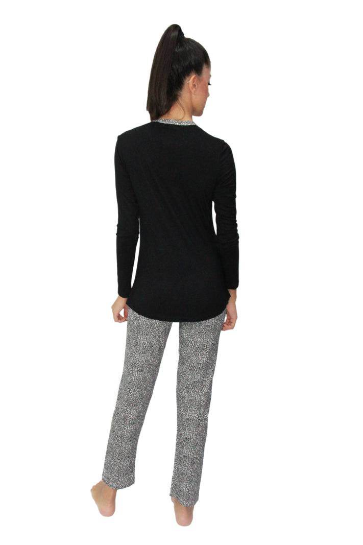 Pigiama Manica lunga Donna EMY 3 Julie - evabiancheria