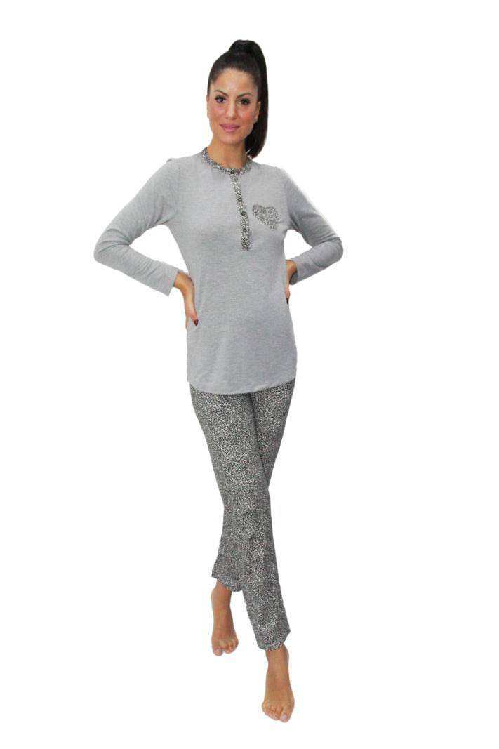 Pigiama Manica lunga Donna EMY 3 Julie - evabiancheria