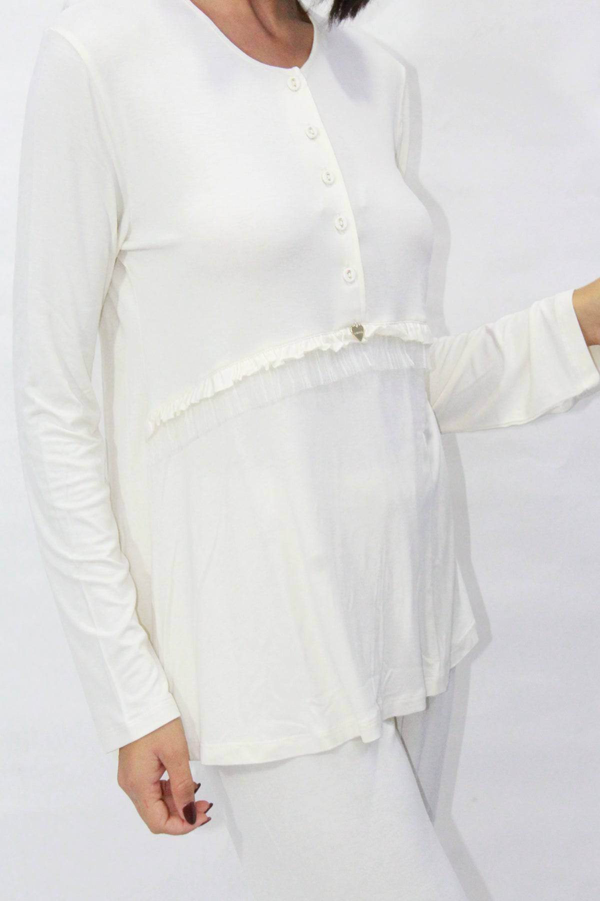 Pigiama Manica lunga Donna EURIDICE 6590 Pepita - evabiancheria