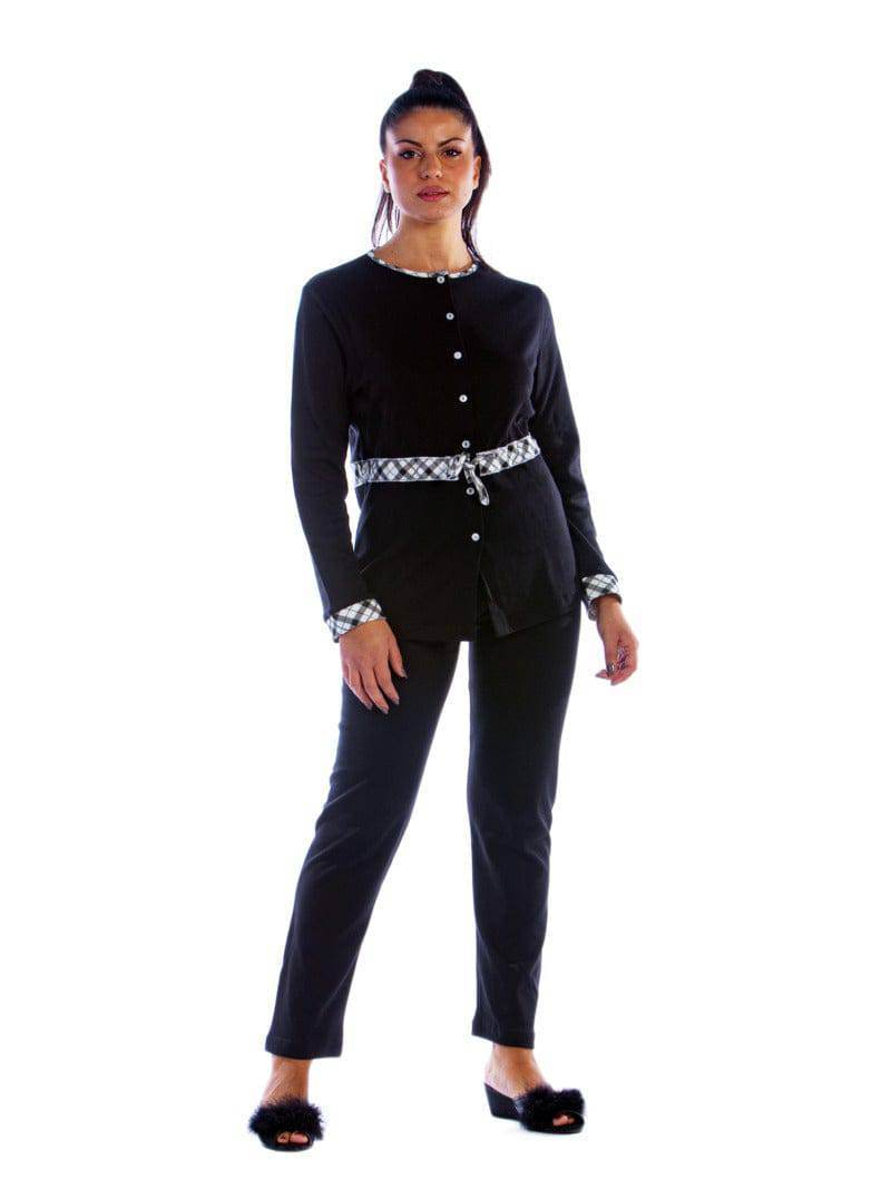 Pigiama Manica lunga Donna GIADA 3AP Julie - evabiancheria