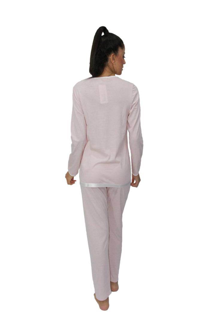 Pigiama Manica lunga Donna I283 3 Prima Rosa - evabiancheria
