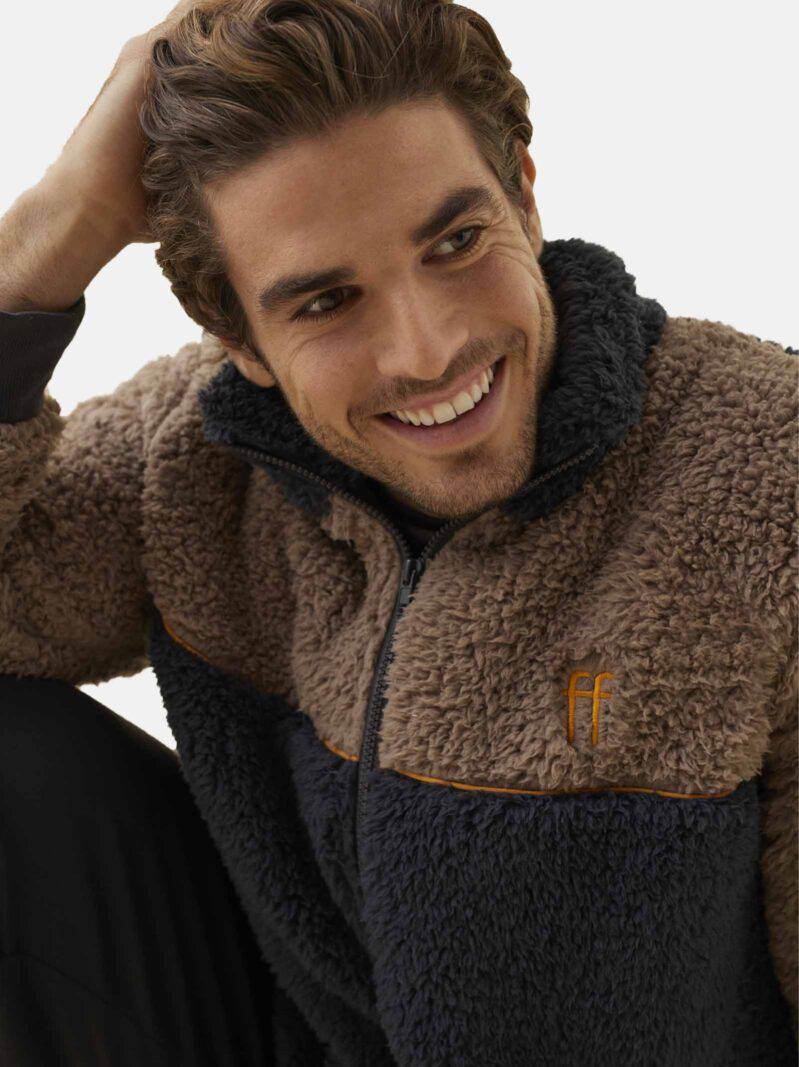 Pigiama Pigiama +Giacca Uomo H33043 blu Promise - evabiancheria