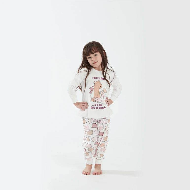 Pigiama Serafino Bambine e ragazze H6075 Happy People - evabiancheria