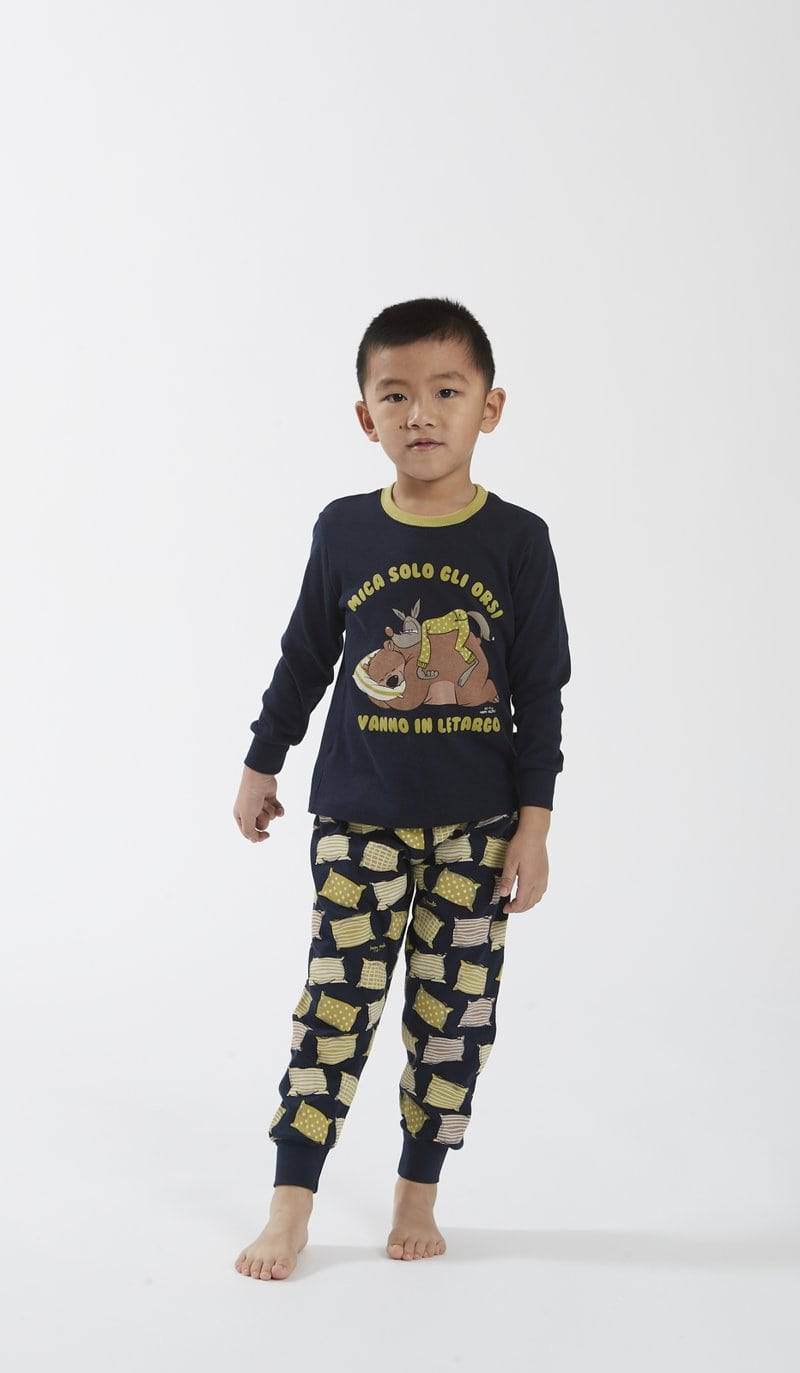 Pigiama Serafino Bambini e ragazzi H6082 Happy People - evabiancheria