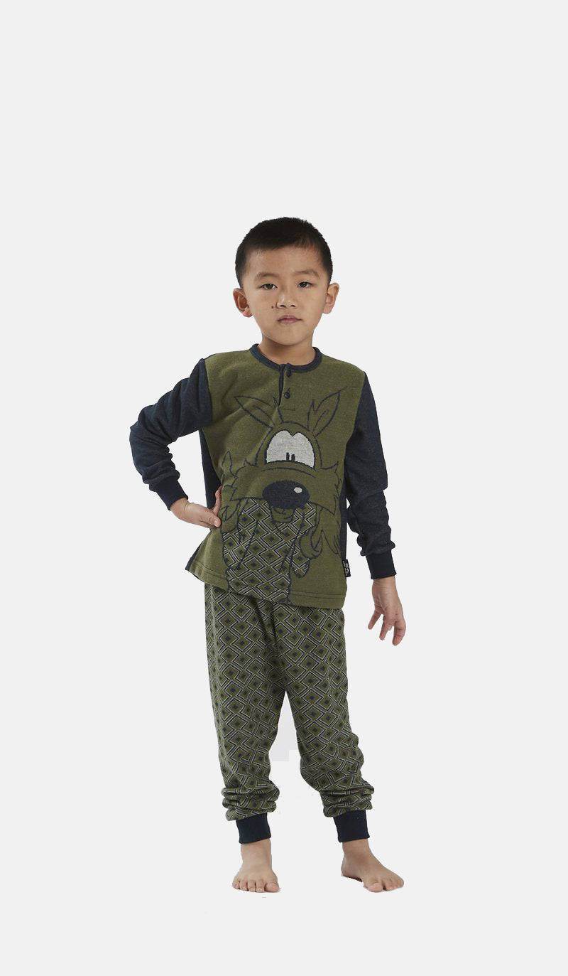 Pigiama Serafino Bambini e ragazzi H6134 Happy People - evabiancheria