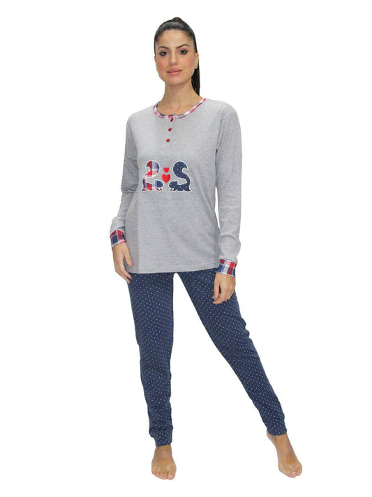 Pigiama Serafino Donna 3517 Mypi - evabiancheria