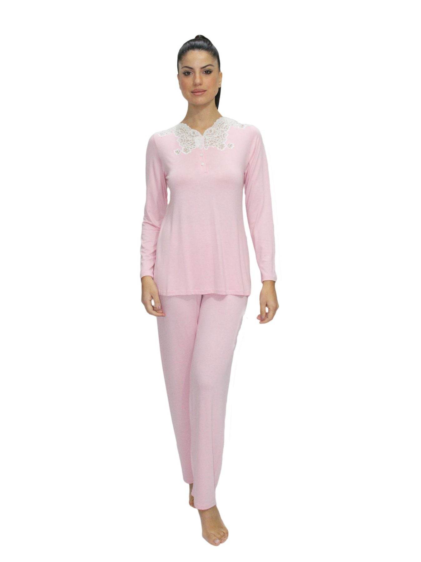 Pigiama Serafino Donna 6415 Clara Rossi Firenze - evabiancheria