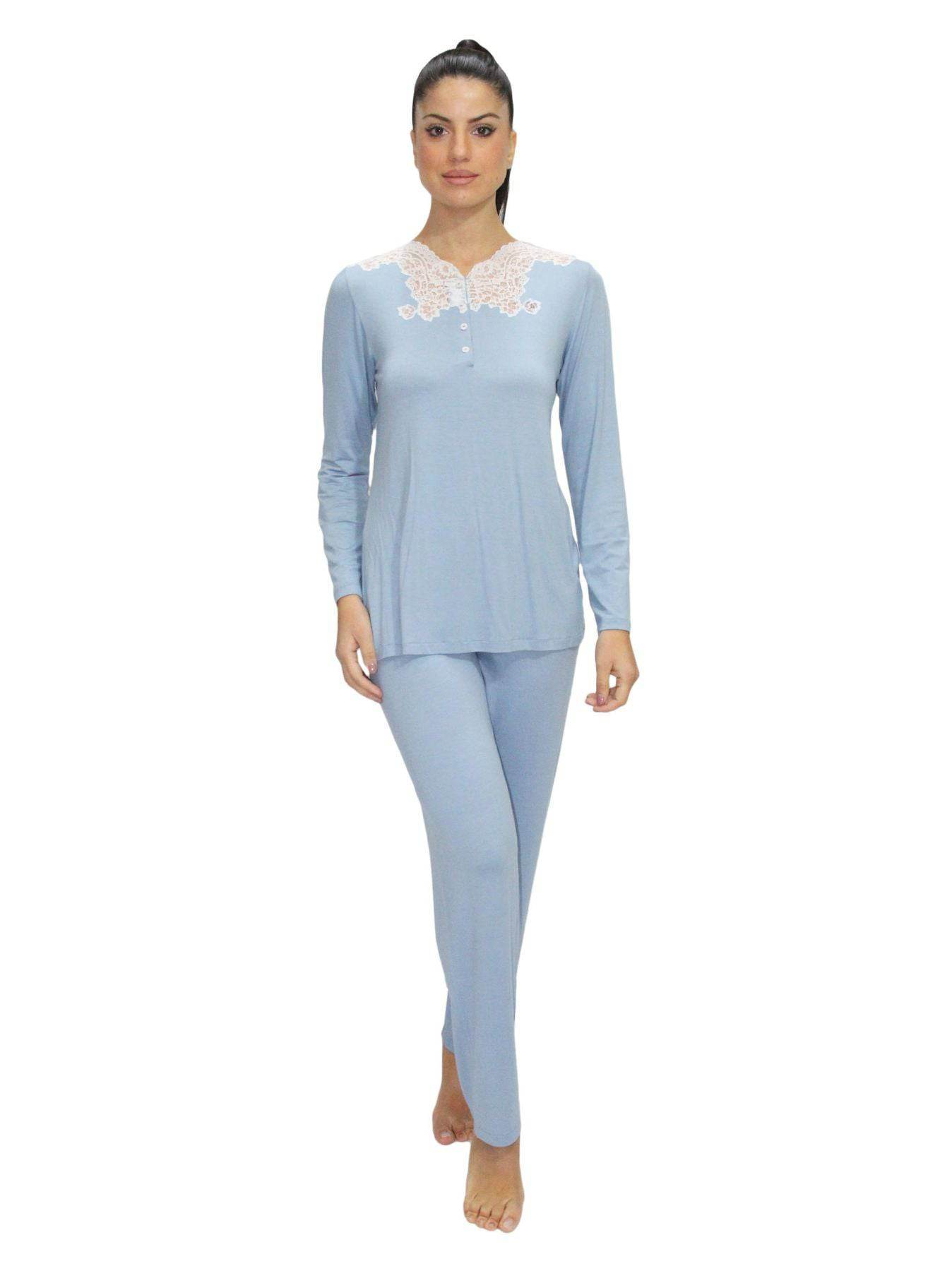 Pigiama Serafino Donna 6415 Clara Rossi Firenze - evabiancheria