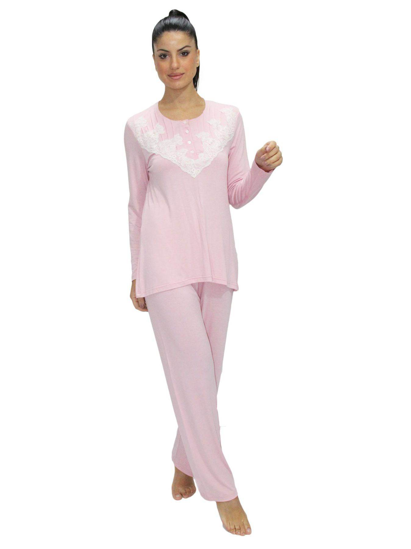 Pigiama Serafino Donna 6418 Clara Rossi Firenze - evabiancheria