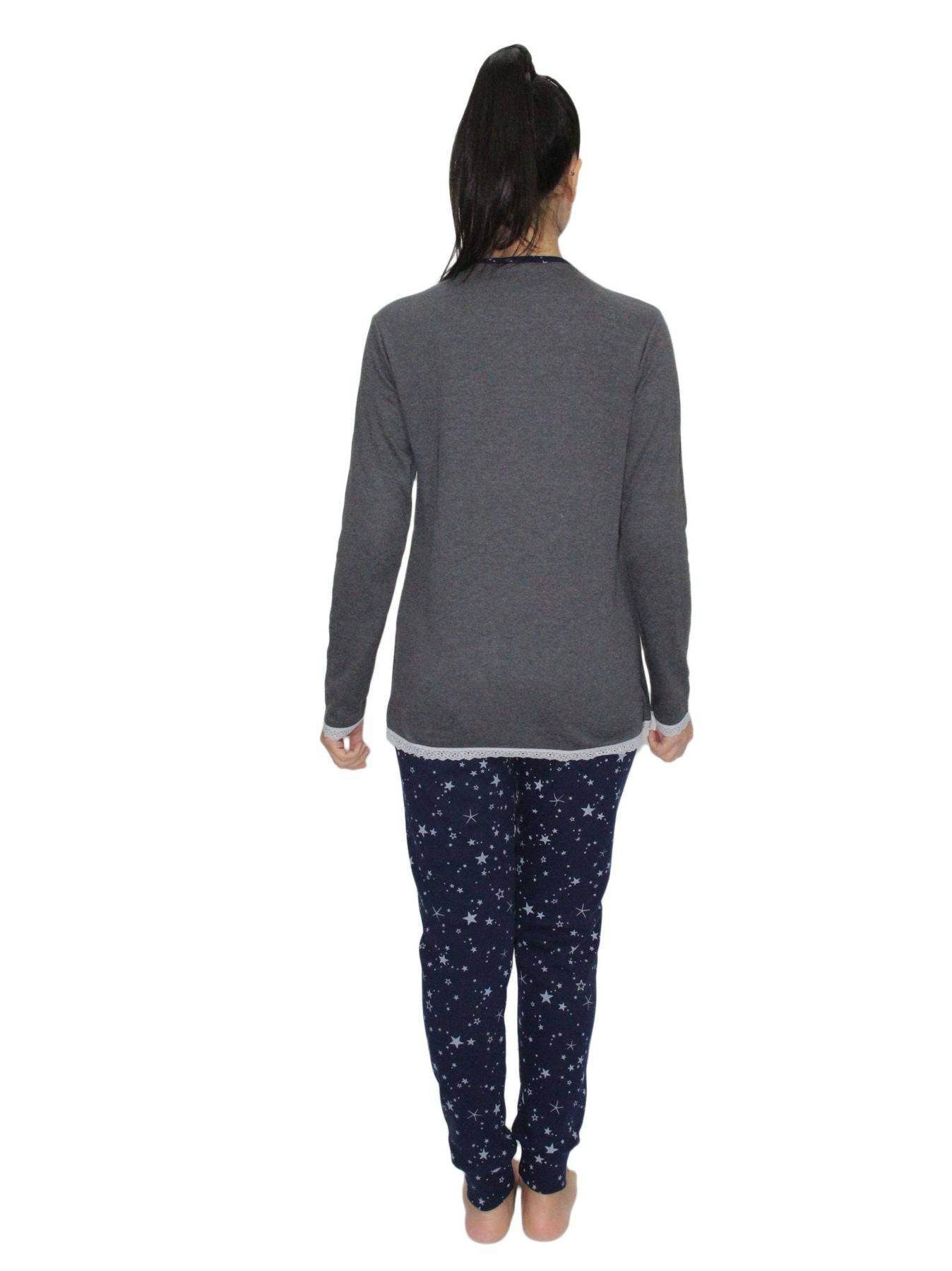 Pigiama Serafino Donna HC232 Henry Cotton's - evabiancheria