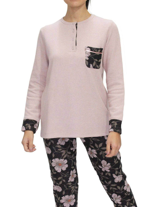 Pigiama Serafino Donna I2306 Fida - evabiancheria