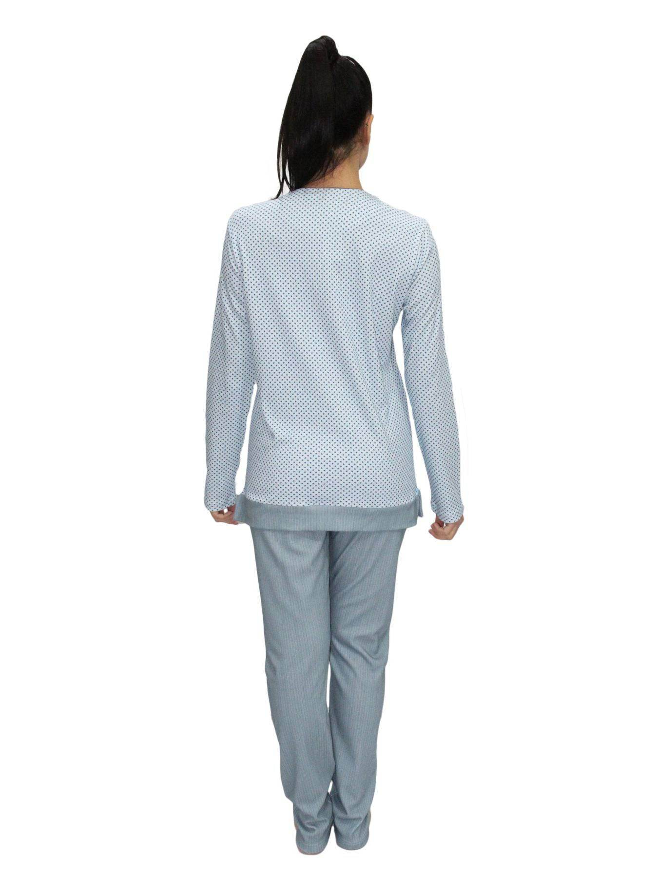 Pigiama Serafino Donna I2313 Fida - evabiancheria