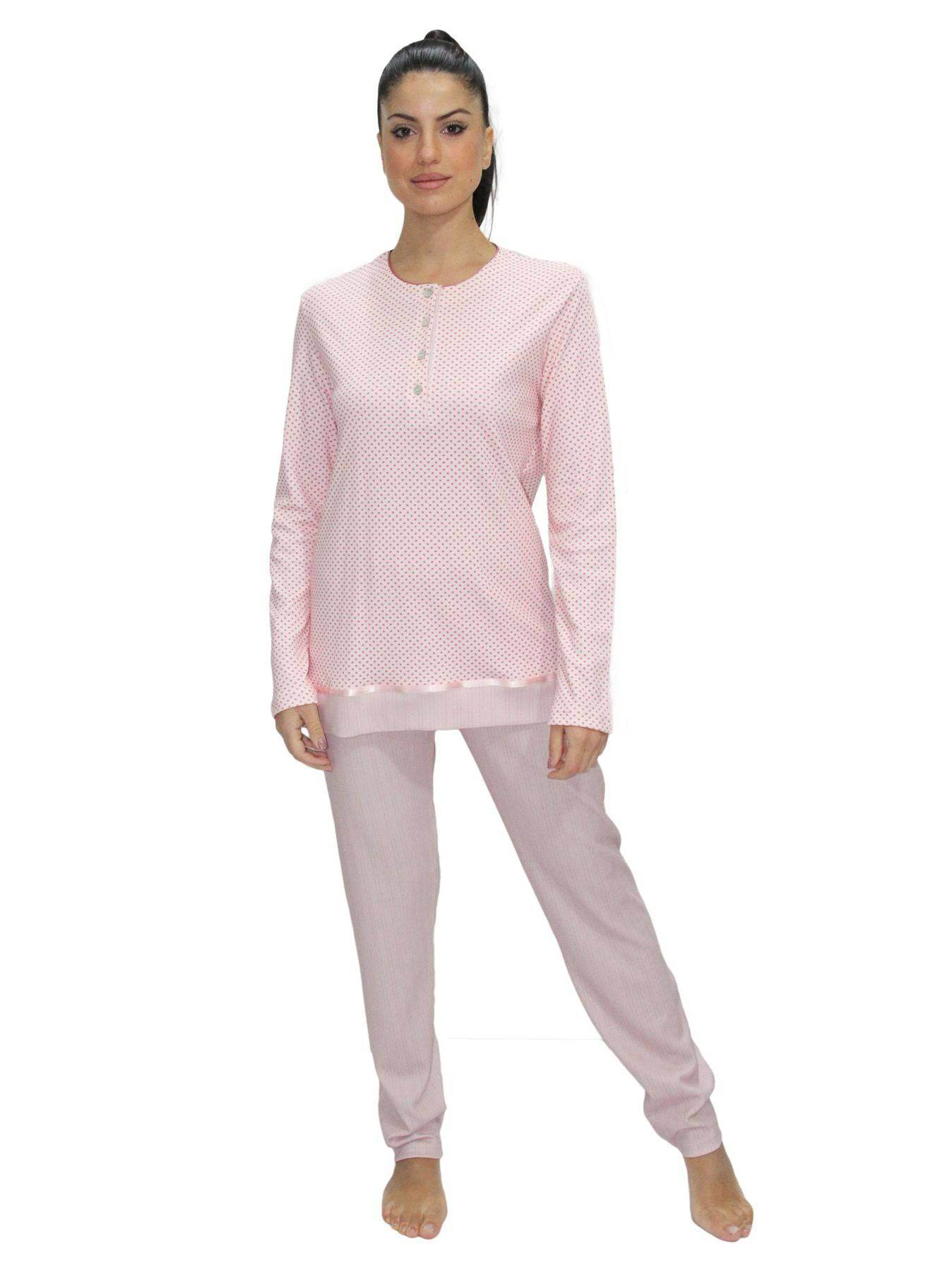 Pigiama Serafino Donna I2313 Fida - evabiancheria