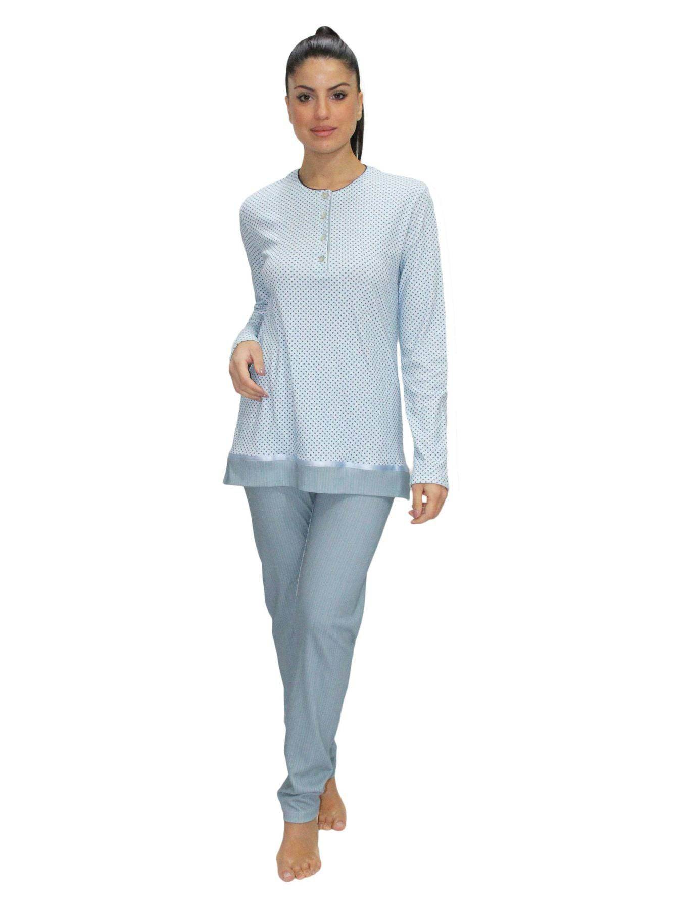 Pigiama Serafino Donna I2313 Fida - evabiancheria