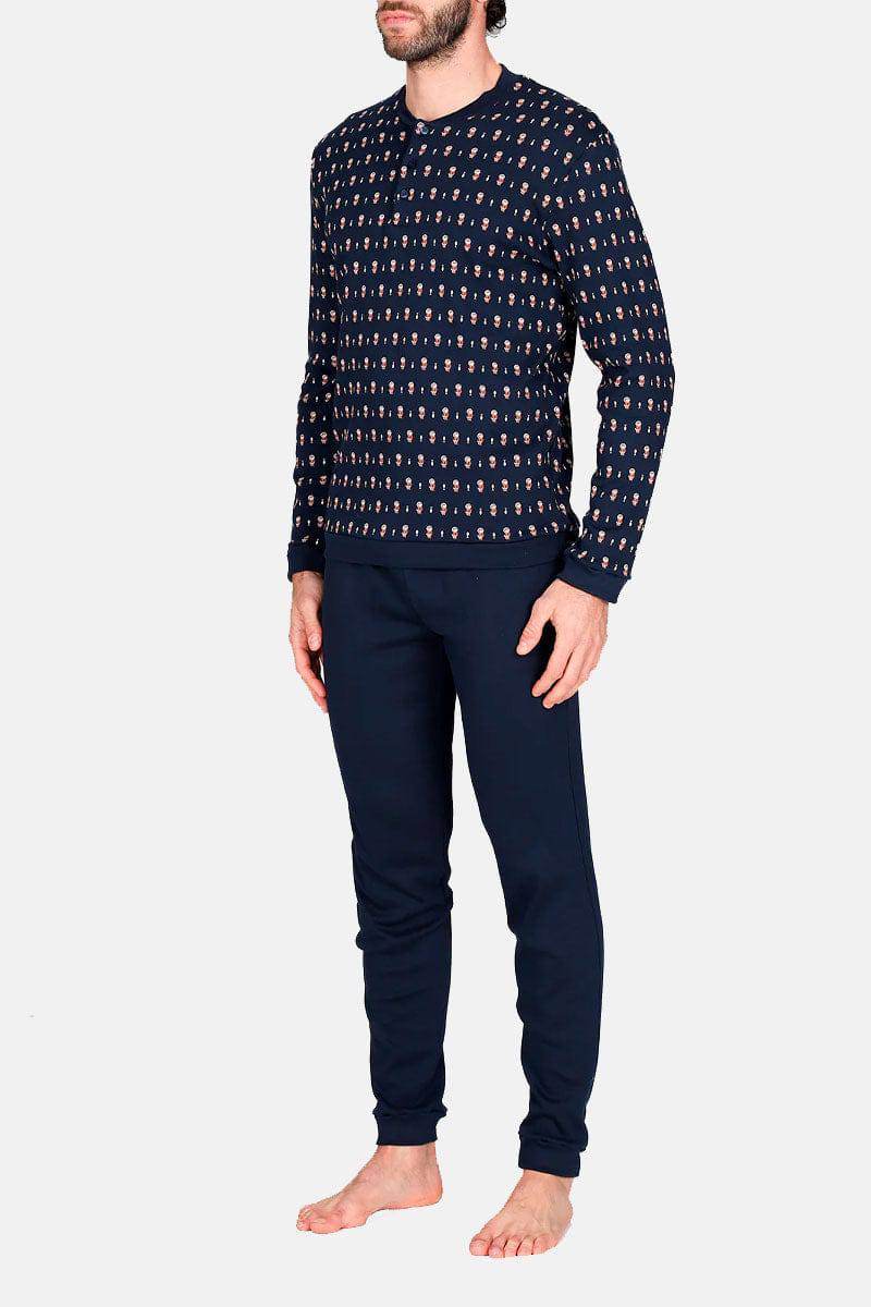 Pigiama Serafino Uomo Alassio jal754 Julipet - evabiancheria