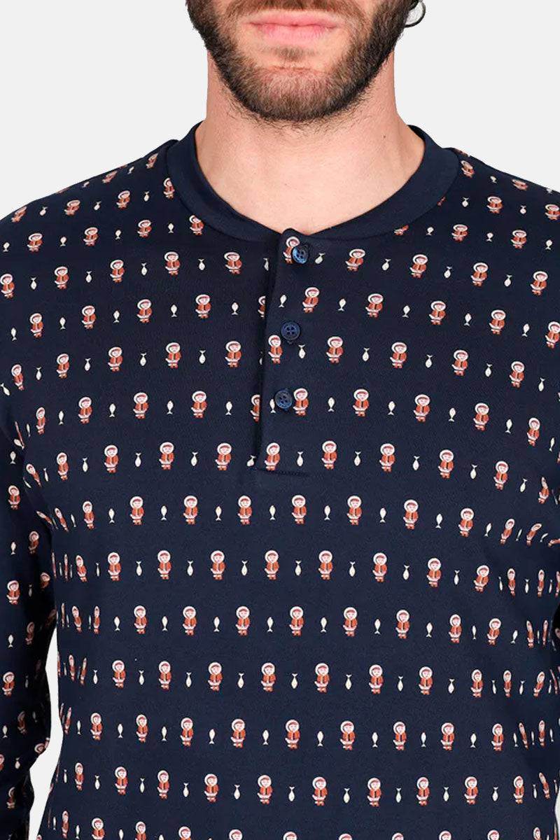 Pigiama Serafino Uomo Alassio jal754 Julipet - evabiancheria