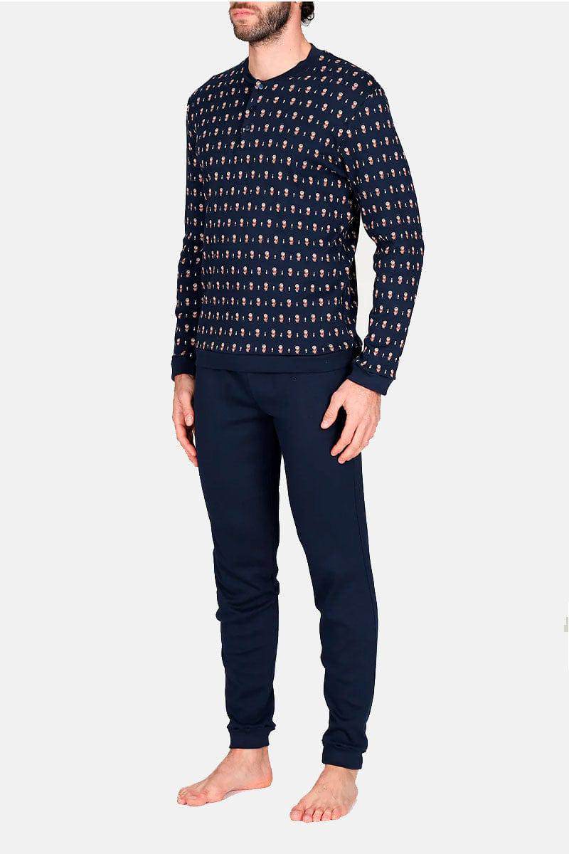 Pigiama Serafino Uomo Alassio jal754 Julipet - evabiancheria