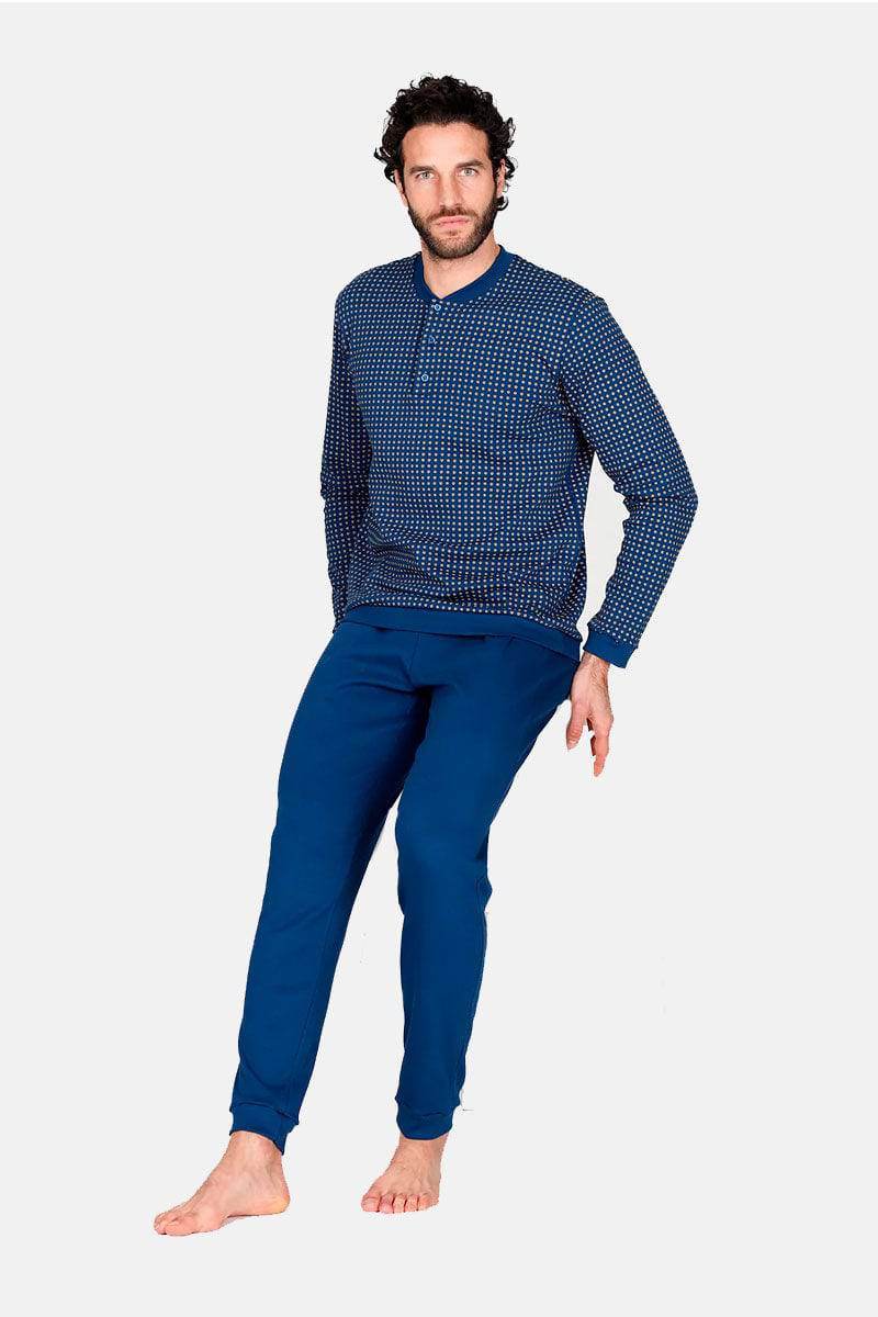 Pigiama Serafino Uomo Albenga jal773 Fiore Julipet - evabiancheria