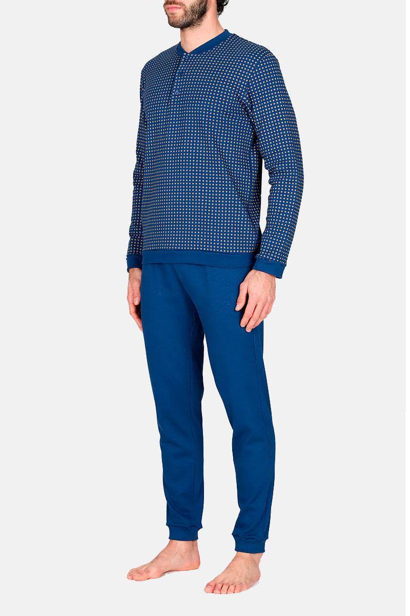 Pigiama Serafino Uomo Albenga jal773 Fiore Julipet - evabiancheria