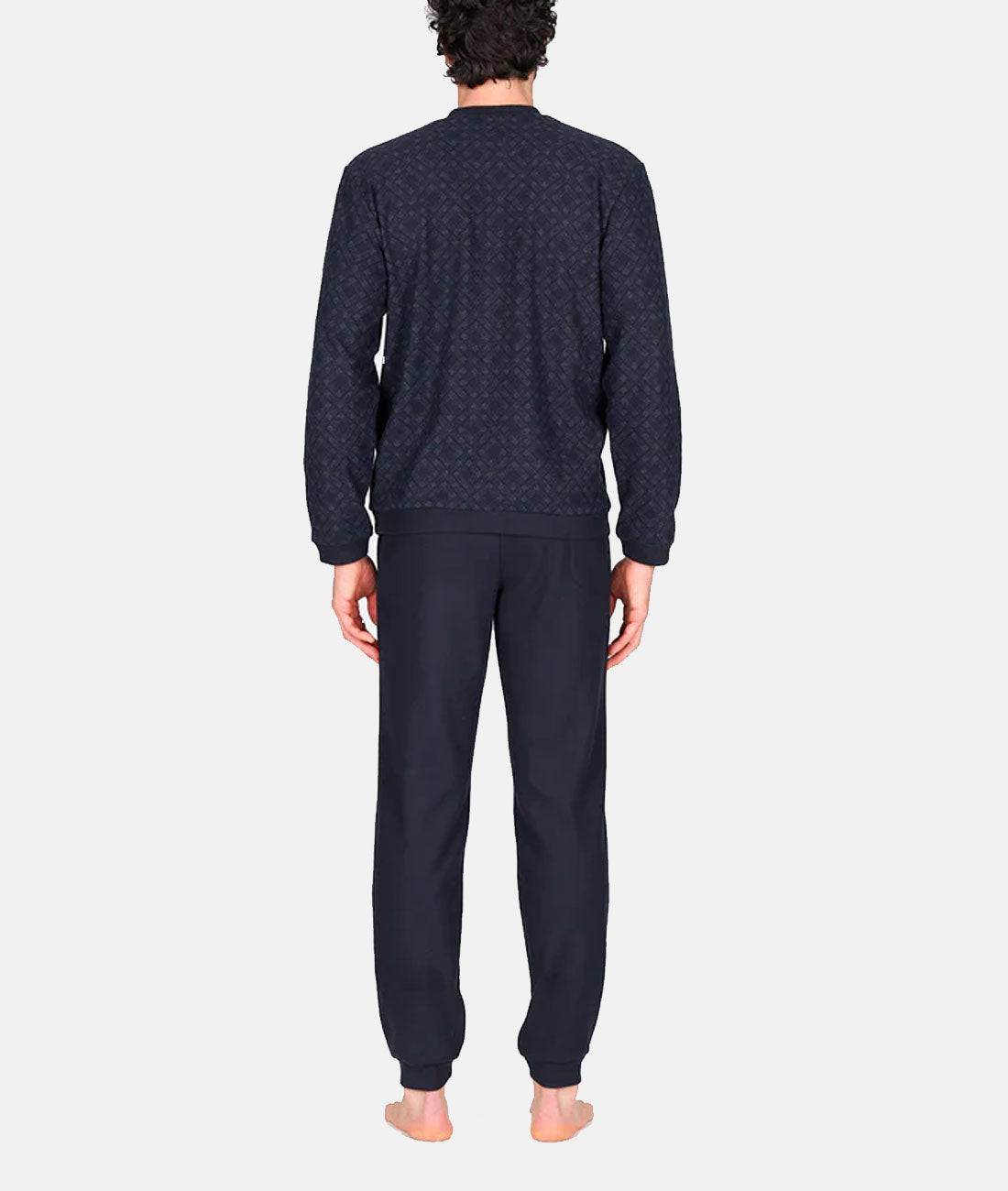 Pigiama Serafino Uomo Almeria jal793 Julipet - evabiancheria