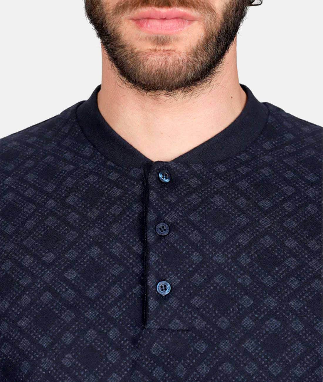 Pigiama Serafino Uomo Almeria jal793 Julipet - evabiancheria