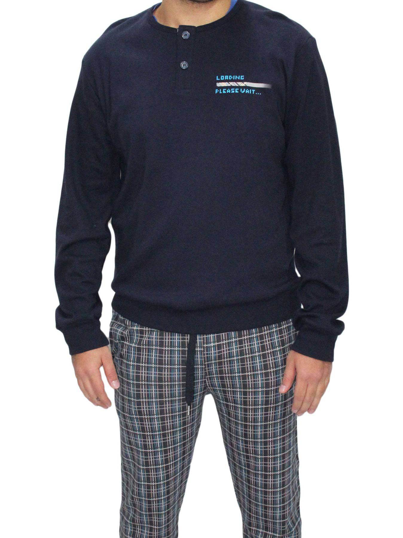 Pigiama Serafino Uomo Carso 4616 Ferrucci - evabiancheria