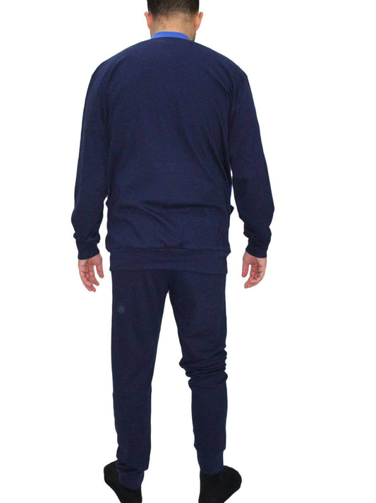 Pigiama Serafino Uomo HC342 Henry Cotton's - evabiancheria