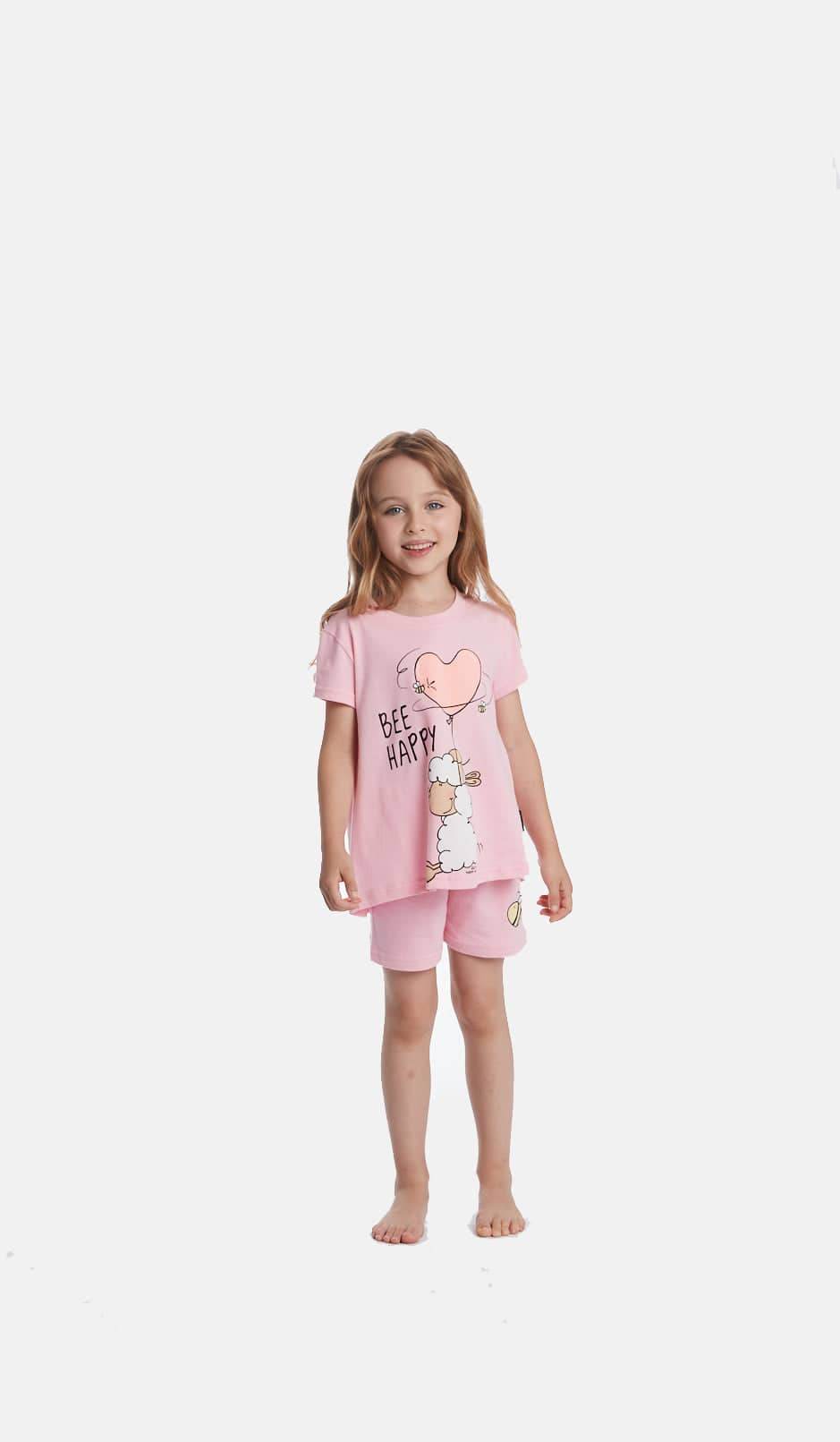 Pigiama corto Bambine e ragazze H6251 Happy People - evabiancheria