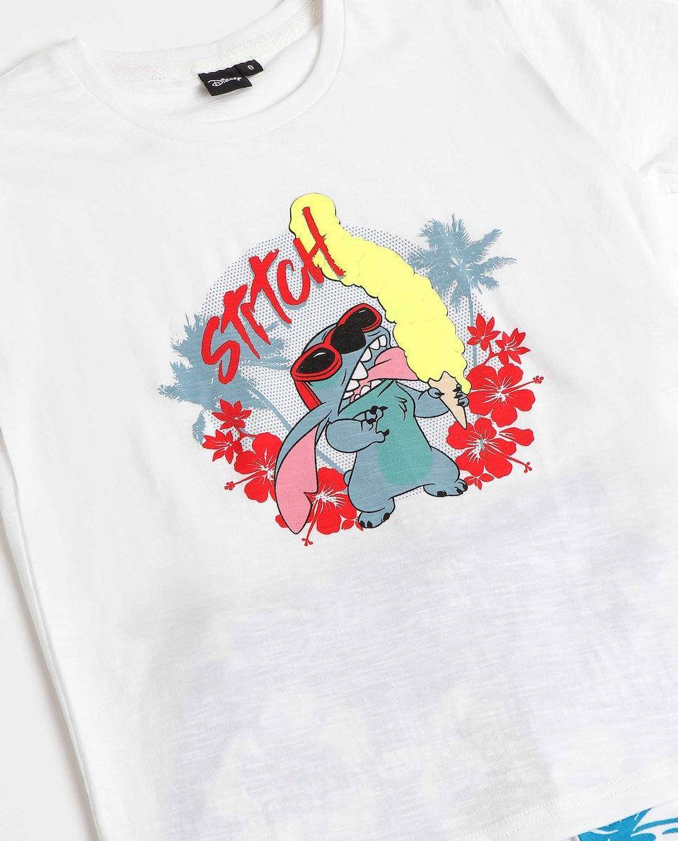 Pigiama corto Bambini e ragazzi Stitch 62234 Disney - evabiancheria