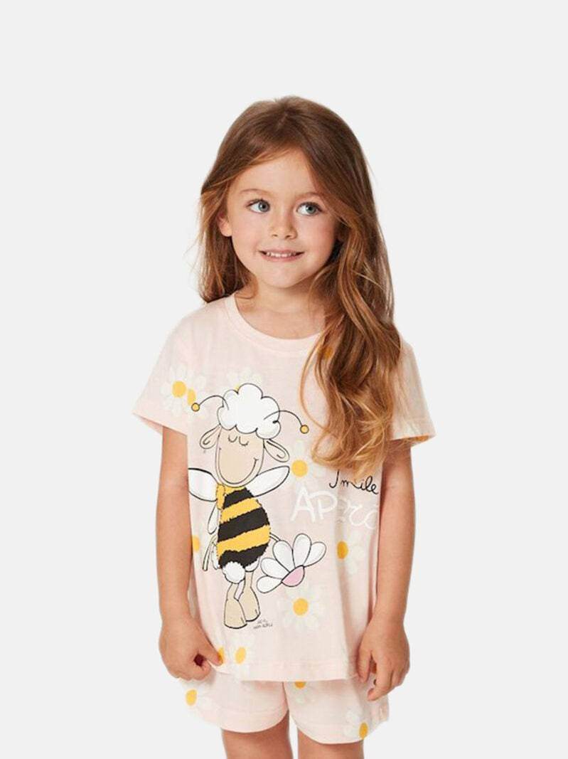 Pigiama corto Bimba H5611 Happy People - evabiancheria