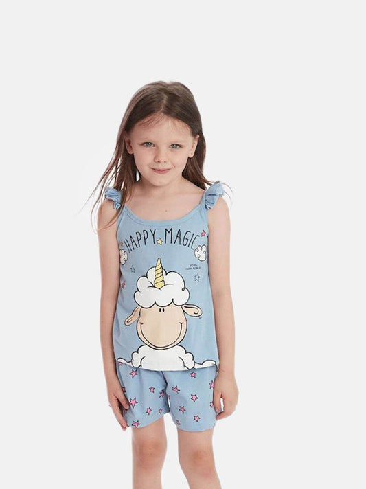 Pigiama corto Bimba H5920 Happy People - evabiancheria