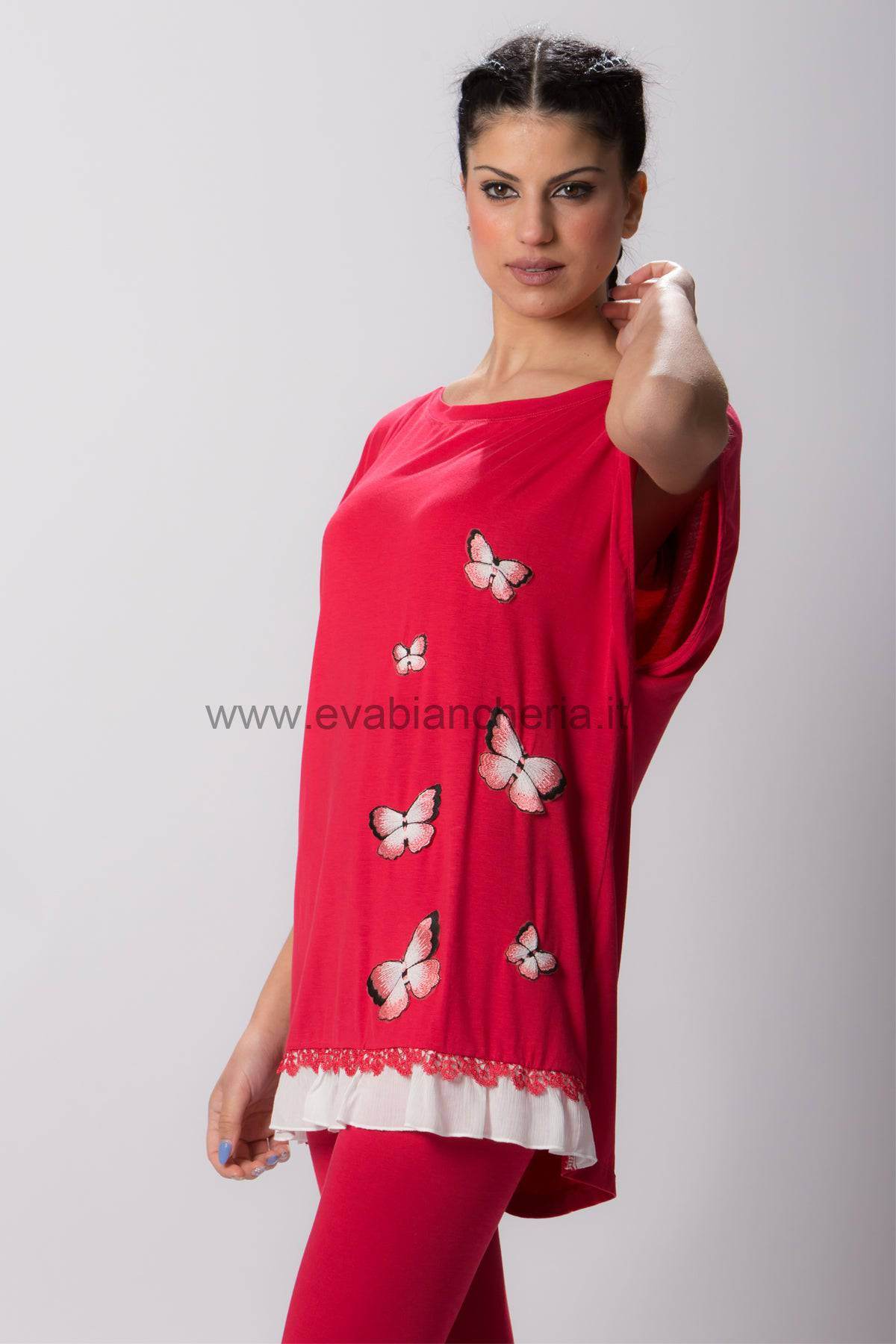 Pigiama corto Donna BEGONIA 9924 Pepita - evabiancheria